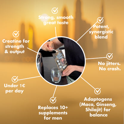 SUPERCHARGED – Science Enhanced Coffee Formula for Men 30+