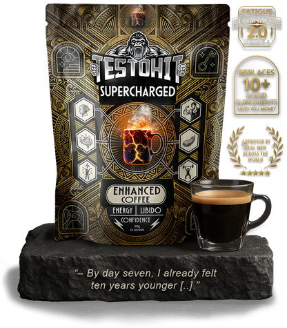 SUPERCHARGED – Probeer het – Dagelijkse prestaties, drive & focus – Ontwikkeld voor mannen 30+