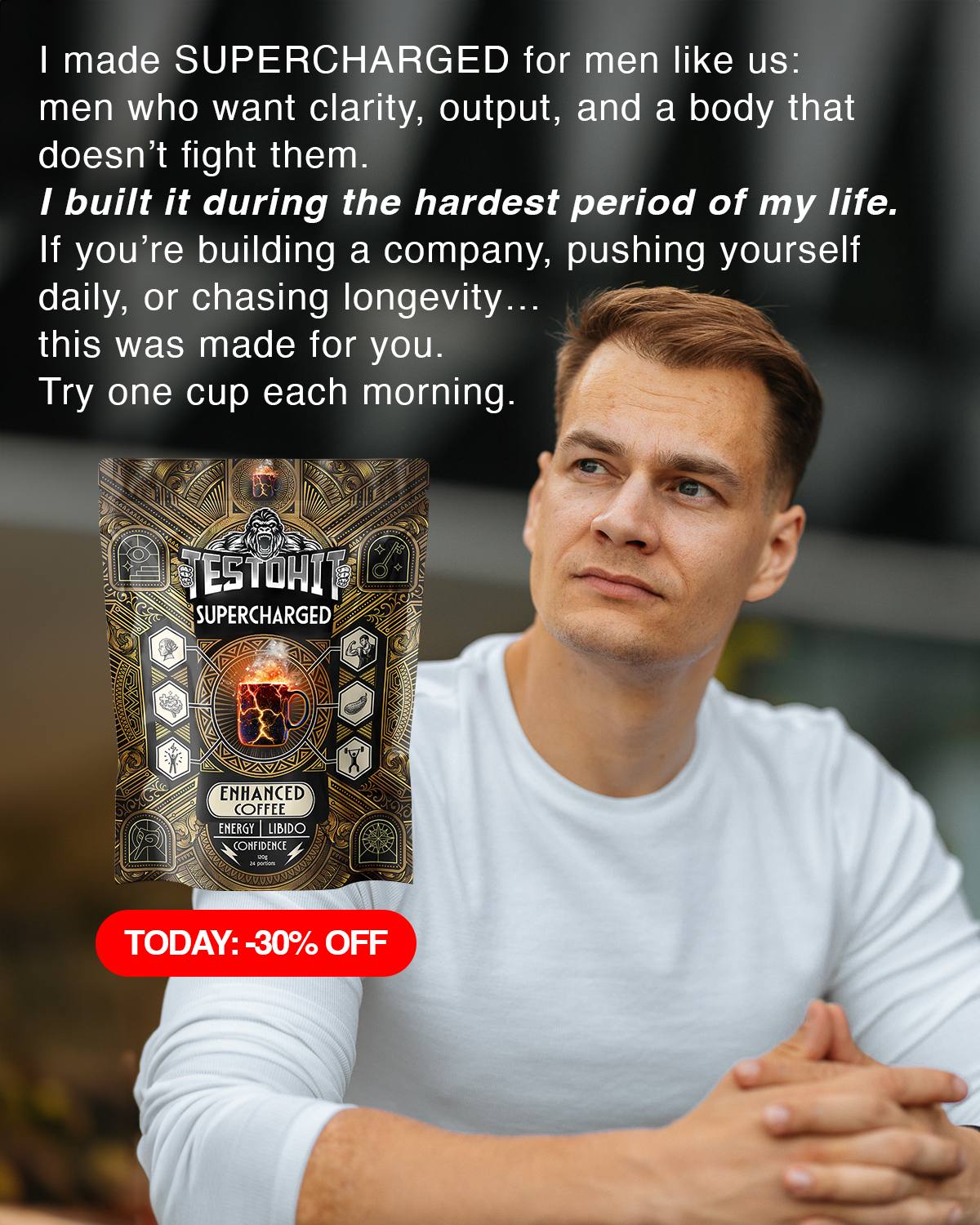 What is testosterone coffee - SUPERCHARGED