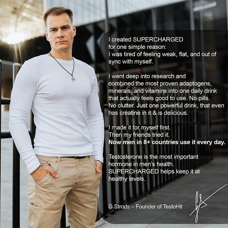 SUPERCHARGED – Testosterone Support Drink for Men | COFFEE 2.0