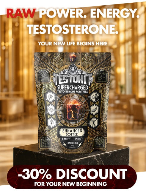 Testosterone hormone balance infographic